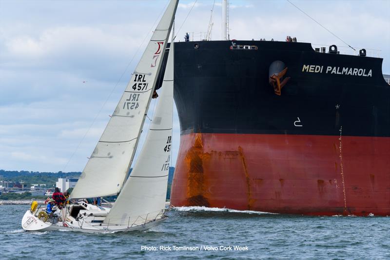 Flyover on day 3 of Volvo Cork Week 2022 photo copyright Rick Tomlinson / Volvo Cork Week taken at Royal Cork Yacht Club and featuring the Sigma 33 class