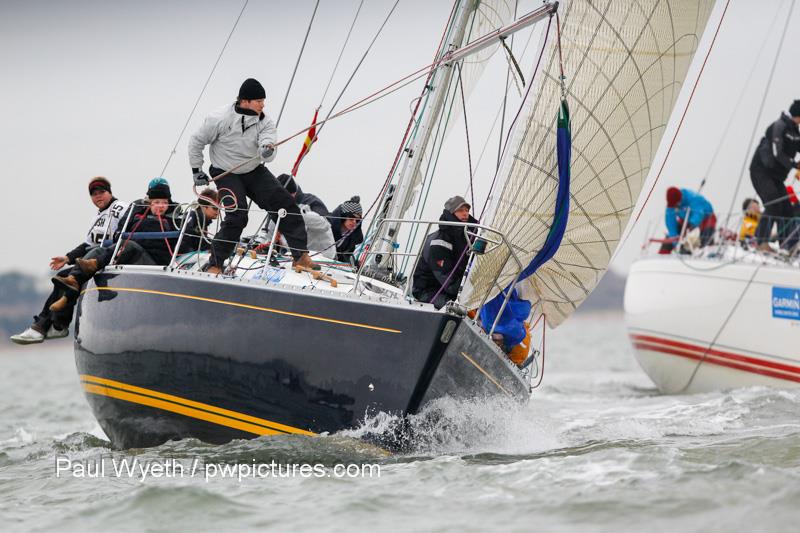 Persephone on day 8 of the Garmin Hamble Winter Series photo copyright Paul Wyeth / www.pwpictures.com taken at Hamble River Sailing Club and featuring the Sigma 38 class