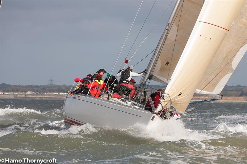 2017 Hamble Winter Series week 4 photo copyright Hamo Thornycroft / www.yacht-photos.co.uk taken at Hamble River Sailing Club and featuring the Sigma 38 class
