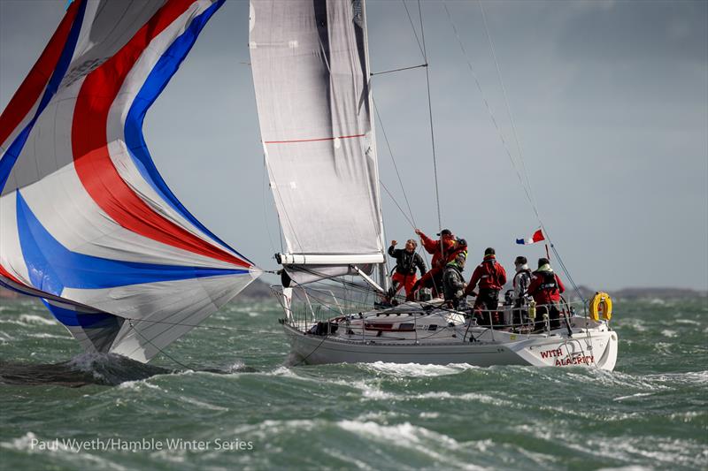 With Alacrity, Sigma 38 during HYS Hamble Winter Series Race Week 1 photo copyright Paul Wyeth / Hamble Winter Series taken at Hamble River Sailing Club and featuring the Sigma 38 class