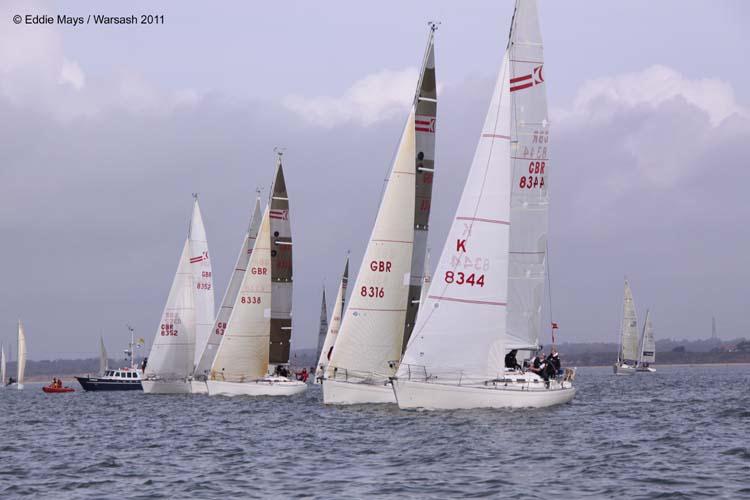 Warsash Spring Series week 4 photo copyright Eddie Mays taken at Warsash Sailing Club and featuring the Sigma 38 class