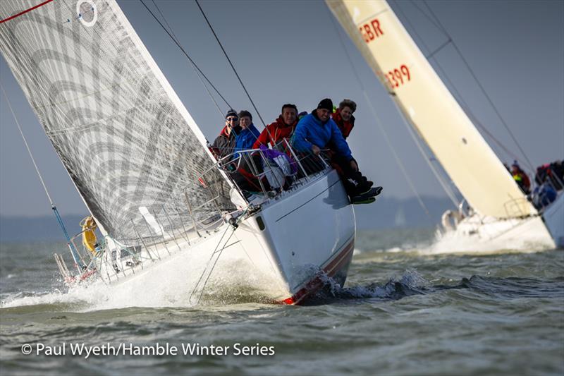 With Alacrity in week 7 of the HYS Hamble Winter Series photo copyright Paul Wyeth / www.pwpictures.com taken at Hamble River Sailing Club and featuring the Sigma 38 class