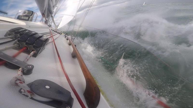 On board Chris Choules' Sigma 38 With Alacrity in the RORC De Guingand Bowl photo copyright Ian Luddington taken at Royal Ocean Racing Club and featuring the Sigma 38 class