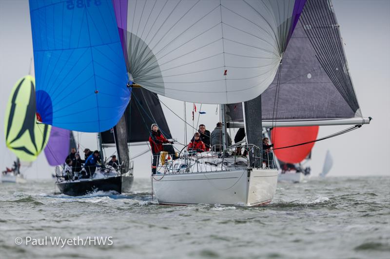 With Alacrity during 41st Hamble Winter Series - Week 6 photo copyright Paul Wyeth / www.pwpictures.com taken at Hamble River Sailing Club and featuring the Sigma 38 class