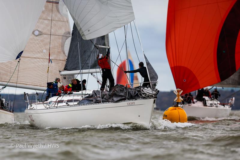 Light - 42nd Hamble Winter Series - Week 5 photo copyright Paul Wyeth / www.pwpictures.com taken at Hamble River Sailing Club and featuring the Sigma 38 class