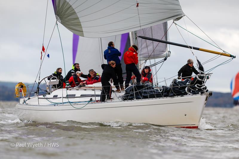 With Alacrity - 42nd Hamble Winter Series - Week 5 photo copyright Paul Wyeth / www.pwpictures.com taken at Hamble River Sailing Club and featuring the Sigma 38 class