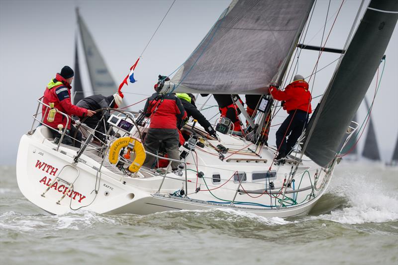 With Alacrity - 42nd Hamble Winter Series - Week 7 photo copyright Paul Wyeth / www.pwpictures.com taken at Hamble River Sailing Club and featuring the Sigma 38 class