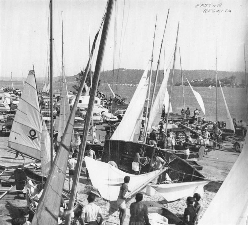 GSC Easter regatta circa 1967 photo copyright Gosford Sailing Club taken at Gosford Sailing Club and featuring the 16ft Skiff class