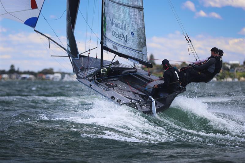 Belmont 16ft Skiffs: East Coast Marine photo copyright Mark Rothfield, Promocean Media taken at Belmont 16ft Sailing Club and featuring the 16ft Skiff class