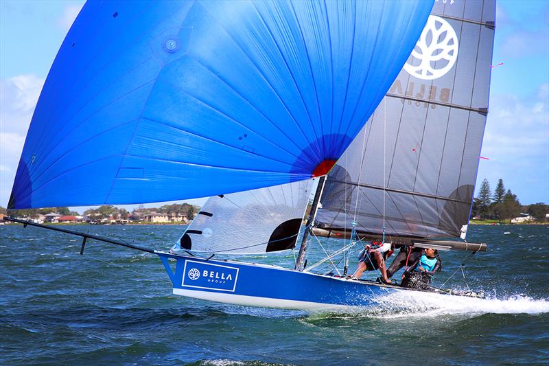 Bella Group Georgia Steenson - 2021-22 Red Pumps Australian 16ft Skiff Championships photo copyright Mark Rothfield taken at Belmont 16ft Sailing Club and featuring the 16ft Skiff class