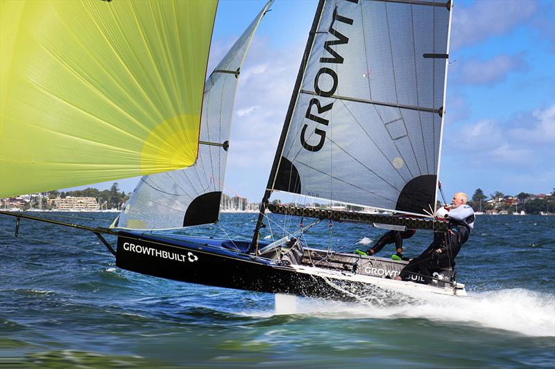 Growthbuilt - 2021-22 Red Pumps Australian 16ft Skiff Championships photo copyright Mark Rothfield taken at Belmont 16ft Sailing Club and featuring the 16ft Skiff class