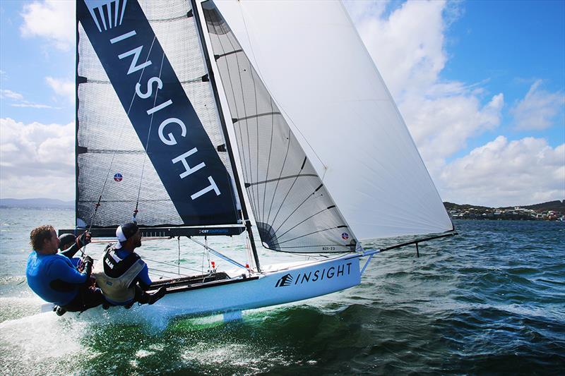 Insight Building Services Rod Carter - 2021-22 Red Pumps Australian 16ft Skiff Championships - photo © Mark Rothfield