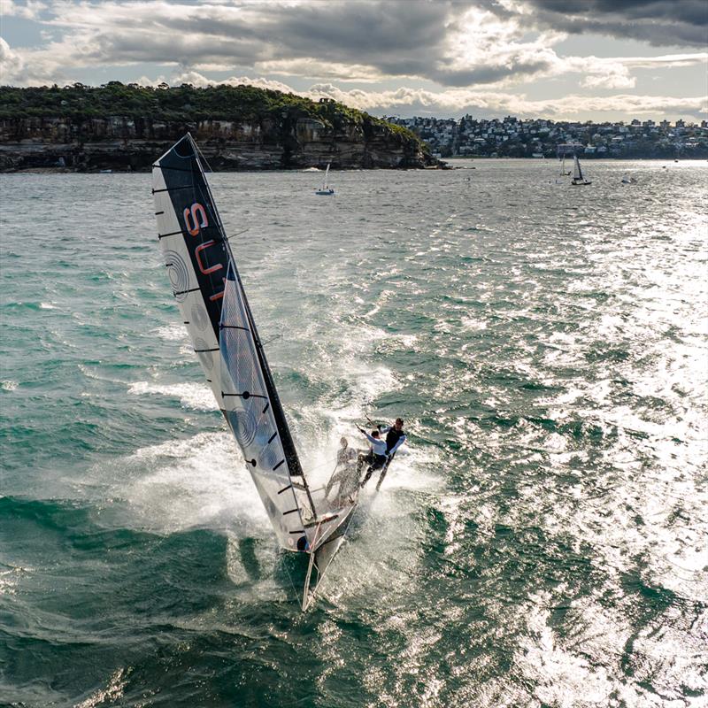 16ft Skiff - Opening Heat of Manly's 2022/23 Club Championship  photo copyright Michael Chittenden taken at Manly 16ft Skiff Sailing Club and featuring the 16ft Skiff class