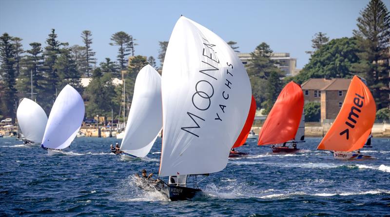 Moonen leads all the way photo copyright SailMedia taken at  and featuring the 16ft Skiff class