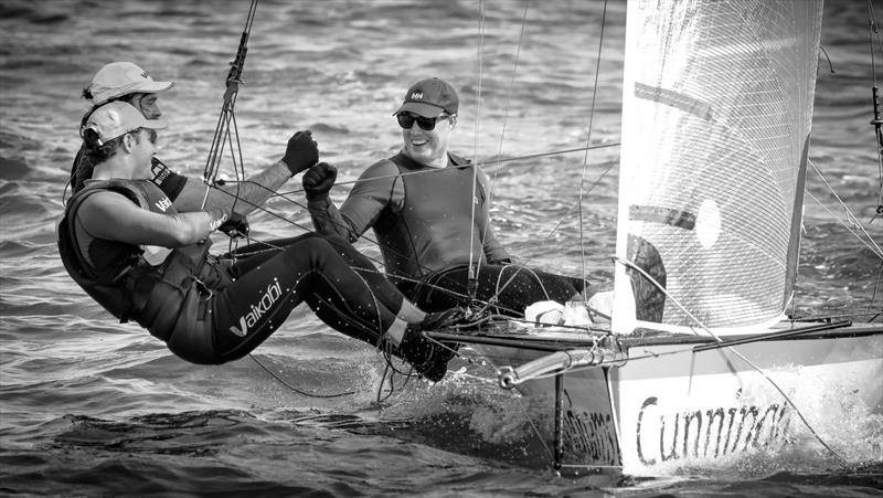 Cunninghams- Nick Connor - Alex Chittenden - Michael Childs - Manly 16s Club Championship Heats 8,9 - photo © Sail Media