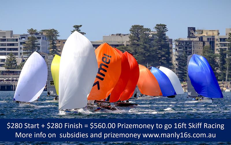 Prizemoney and subsidies to go 13ft & 16ft Skiff Sailing photo copyright SailMEDIA taken at Manly 16ft Skiff Sailing Club and featuring the 16ft Skiff class