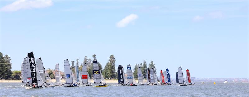 16ft Skiffs Botany Bay Championship 2025 photo copyright SailMedia taken at Manly 16ft Skiff Sailing Club and featuring the 16ft Skiff class