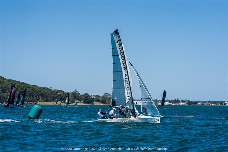 Skelcon Australian 16ft & 13ft Skiff Championship Day 5 photo copyright Beau Outteridge taken at Belmont 16ft Sailing Club and featuring the 16ft Skiff class