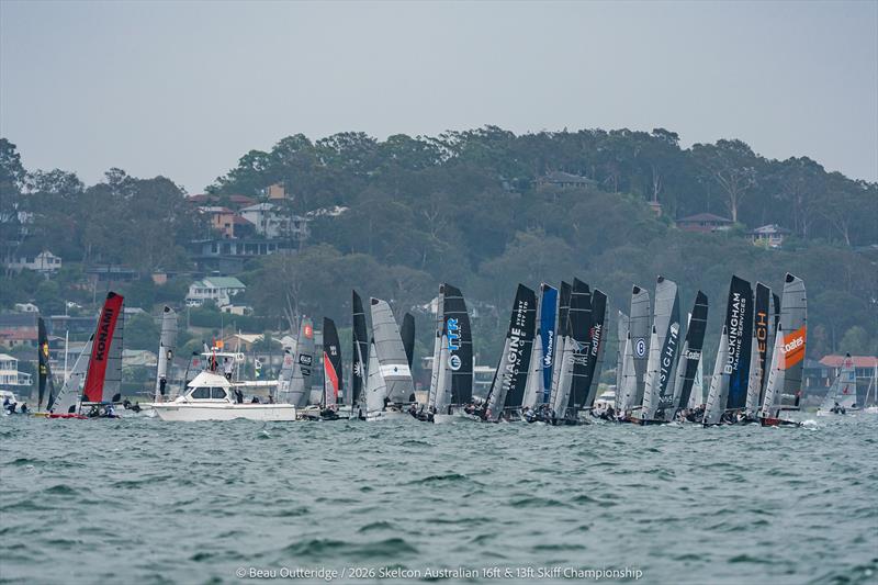 Start time photo copyright Beau Outteridge taken at Belmont 16ft Sailing Club and featuring the 16ft Skiff class