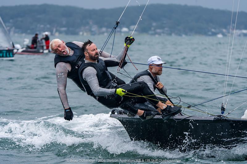 This hurts! photo copyright Beau Outteridge taken at Belmont 16ft Sailing Club and featuring the 16ft Skiff class
