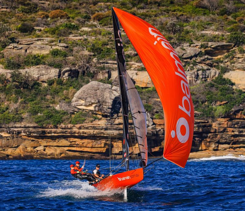 Balmain during Manly 16ft Skiff Club Short Course Pointscore Series Day 1 - photo © Michael Chittenden / SailMedia