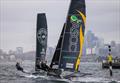 18ft Skiff 2024 JJ Giltinan Championship Race 1: Two young teams mixed it with the big guns