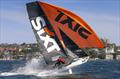 About to take off for the Sixt crew - 18ft Skiff Club Championship Race 1 and SIXT Spring Championship Race 2