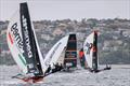 18ft Skiff NSW Championship Day 2 - Spinnaker run in later race &copy; SailMedia