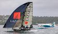 18ft Skiff NSW Championship Day 2 - Lazarus outpaces a plane &copy; SailMedia