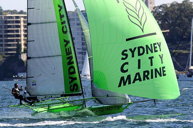 First real hitout for Sydney City Marine's new no. 1 rig in race 6 of the 3-Buoys Challenge - photo © Frank Quealey