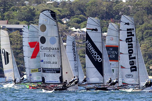 The start of a tough day for crews in race 7 of the 3-Buoys Challenge - photo © Frank Quealey