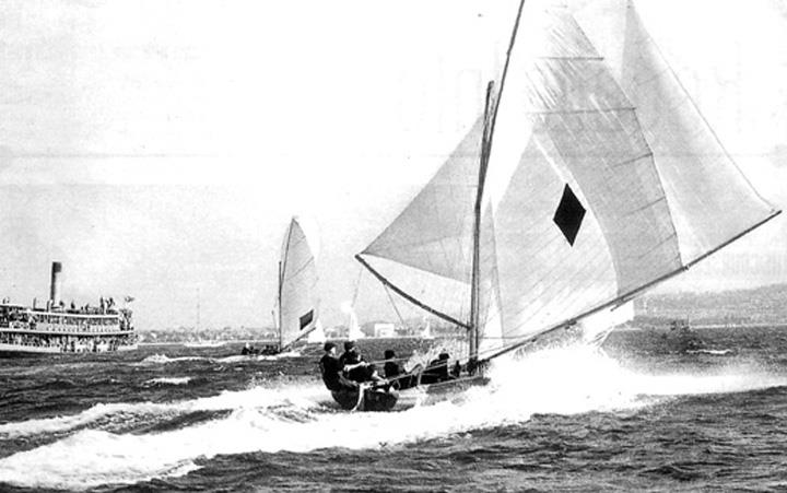 Aberdare, the boat which changed 18 footer racing in the 1930s - photo © Frank Quealey