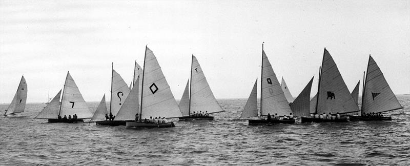The start of race 3 when Fiji hosted the 1952 JJ Giltianan 18 Footer Championship photo copyright 18ft Skiff Class taken at Royal Suva Yacht Club and featuring the 18ft Skiff class