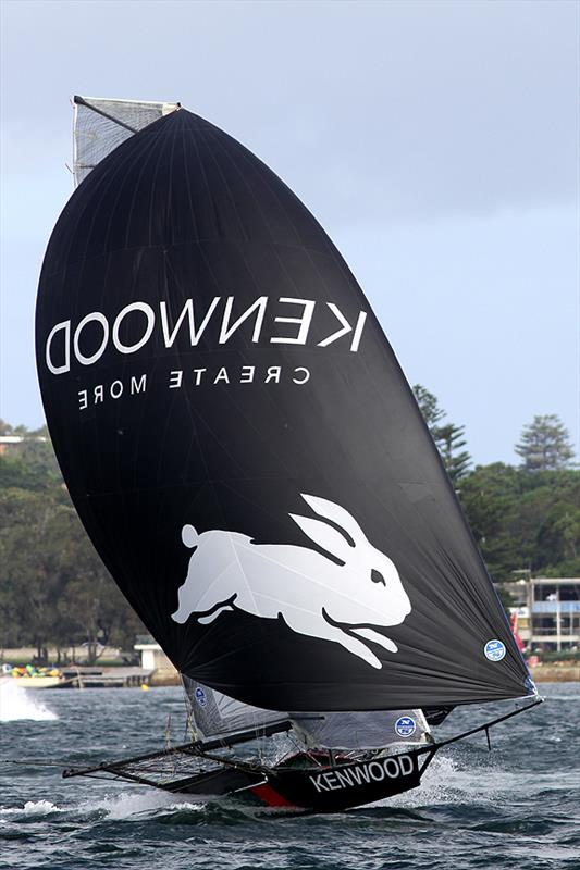 Winning style in race 5 of the 18ft Skiff NSW Championship photo copyright Frank Quealey taken at Australian 18 Footers League and featuring the 18ft Skiff class