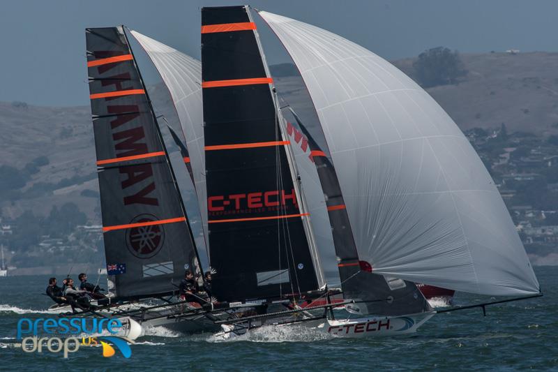 18ft Skiff San Francisco Regatta day 1 - photo © Erik Simonson / www.pressure-drop.us