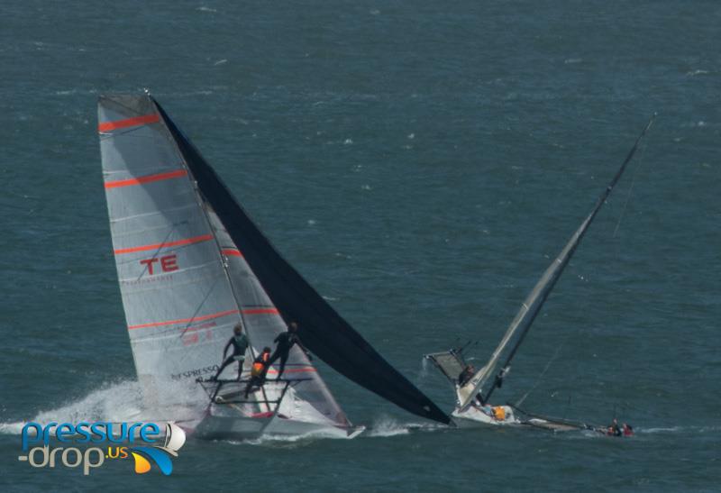 18ft Skiff San Francisco Regatta day 2 - photo © Erik Simonson / www.pressure-drop.us