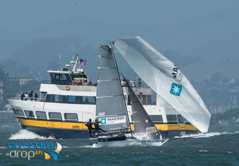 18ft Skiff San Francisco Regatta day 2 - photo © Erik Simonson / www.pressure-drop.us