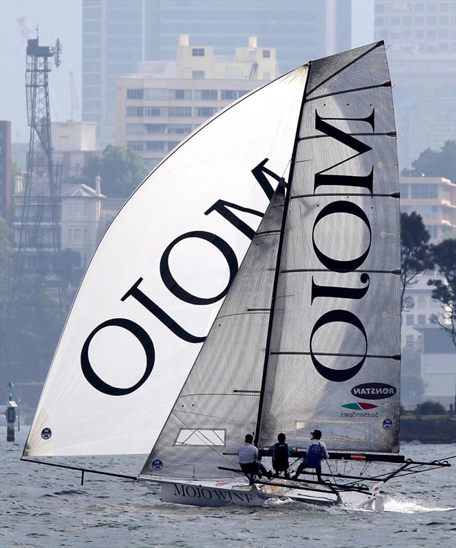 A new 18s team have their first race on Mojo Wine during the 18ft Skiff R. Watt Memorial Trophy photo copyright Frank Quealey taken at Australian 18 Footers League and featuring the 18ft Skiff class