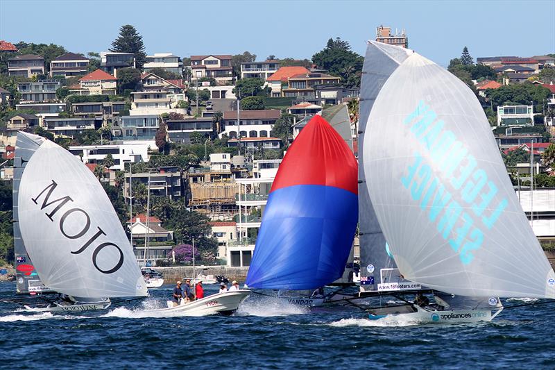 Mojo Wine, Yandoo and appliancesonline.com.au on the first run between the islands during the 2016 Queen of the Harbour - photo © Frank Quealey