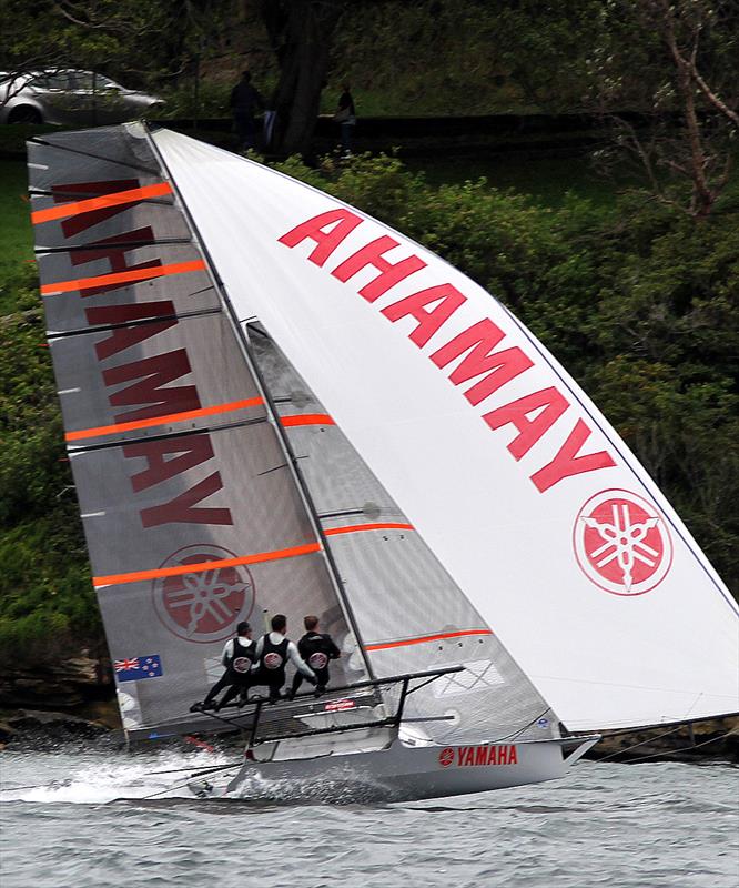 Yamaha dominated from the start in 18ft Skiff 2017 JJ Giltinan Championship race 6 photo copyright Frank Quealey taken at Australian 18 Footers League and featuring the 18ft Skiff class