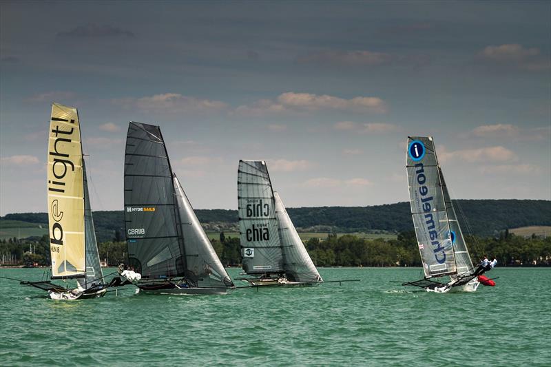 18ft Skiff European Grand Prix Round 2 at Lake Balaton, Hungary photo copyright András Horányi-Névy taken at Spartacus Sailing Club and featuring the 18ft Skiff class