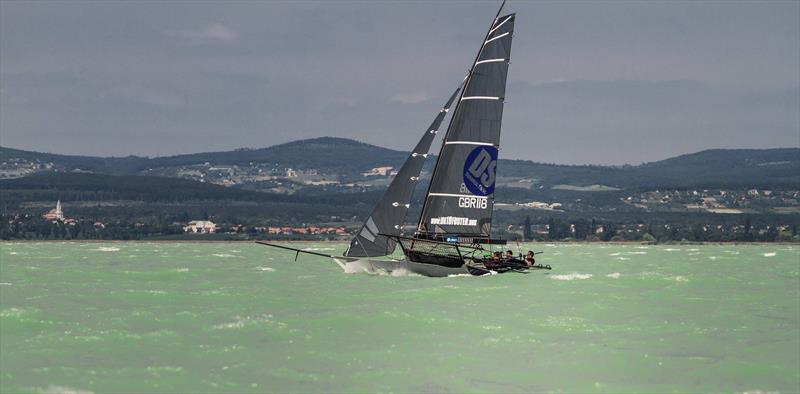 18ft Skiff European Grand Prix Round 2 at Lake Balaton, Hungary photo copyright András Horányi-Névy taken at Spartacus Sailing Club and featuring the 18ft Skiff class