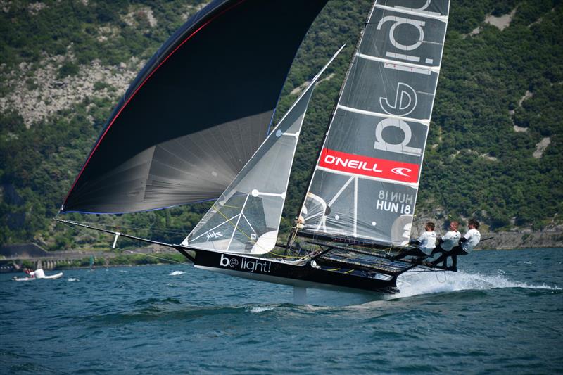 18ft Skiff Europeans on Lake Garda photo copyright Martin Ruegg taken at Circolo Vela Arco and featuring the 18ft Skiff class