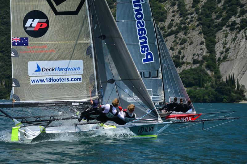 18ft Skiff Europeans on Lake Garda photo copyright Martin Ruegg taken at Circolo Vela Arco and featuring the 18ft Skiff class