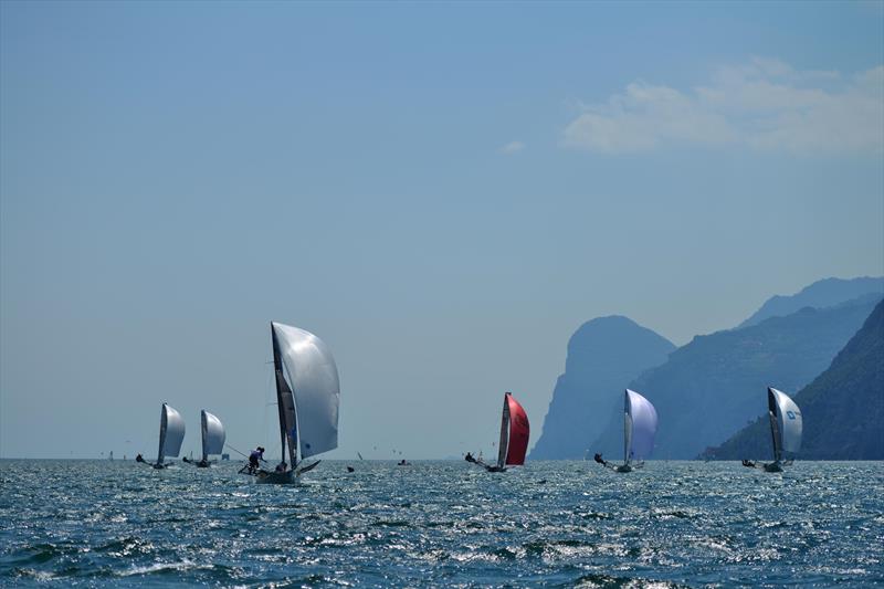 18ft Skiff Europeans on Lake Garda photo copyright Martin Ruegg taken at Circolo Vela Arco and featuring the 18ft Skiff class