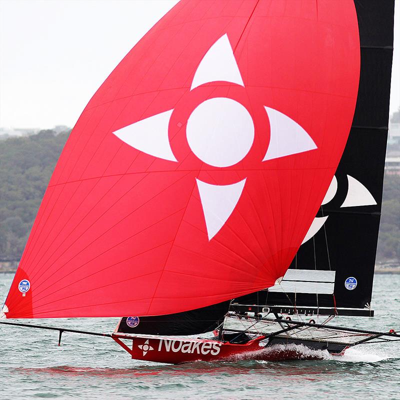 Noakesailing was consistently near the lead all throughout race 5 of the 18ft Skiff Spring Championship in Sydney photo copyright Frank Quealey taken at Australian 18 Footers League and featuring the 18ft Skiff class