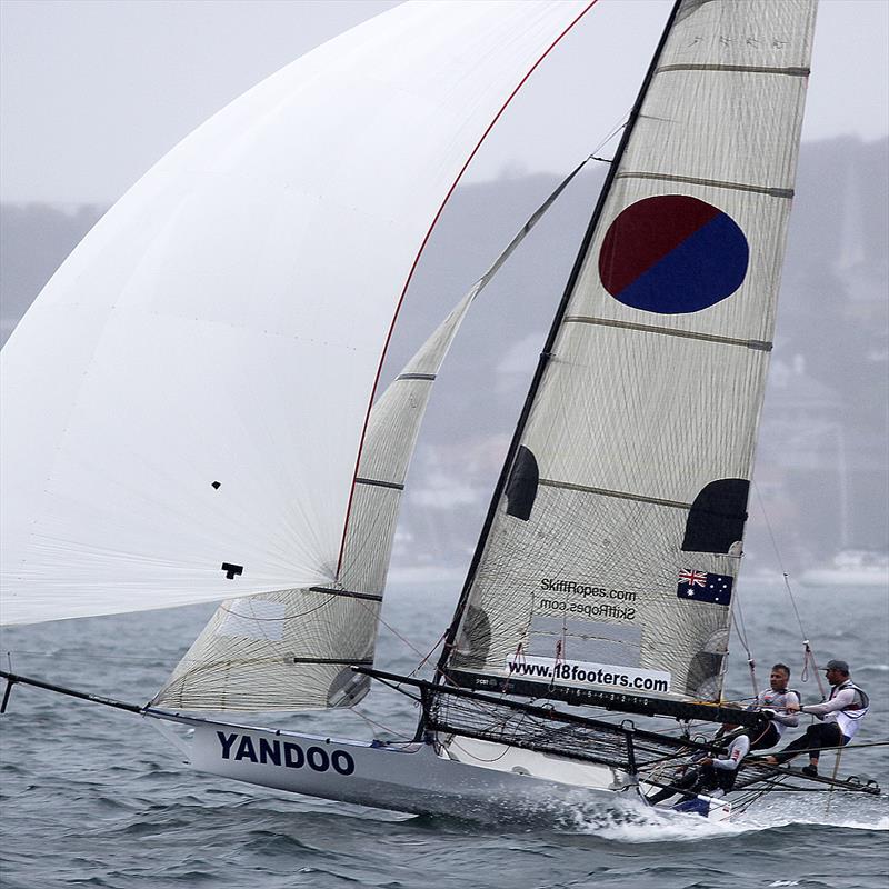 Yandoo continued her good Australian Championship form in the 18ft Skiff JJ Giltinan Championship Invitation Race photo copyright Frank Quealey taken at Australian 18 Footers League and featuring the 18ft Skiff class