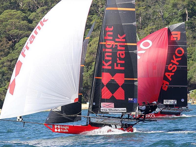 Knight Frank beats Asko Appliances home by just 1 second in 18ft Skiff JJ Giltinan Championship Race 7 - photo © Frank Quealey