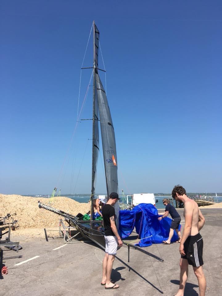 The 18ft Skiff GBR 52, Sail4Cancer photo copyright Luke Goble & Tom Kiddle taken at  and featuring the 18ft Skiff class