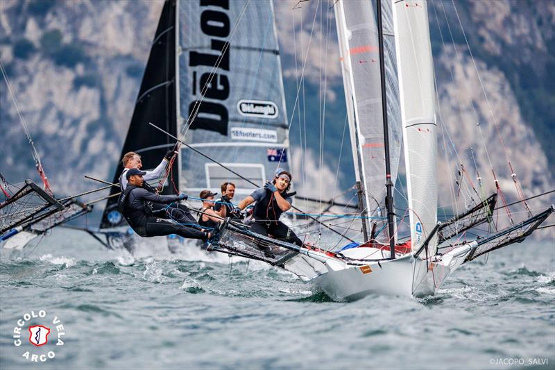 18ft Skiff World Championship for the Mark Foy Trophy on Lake Garda photo copyright Circolo Vela Arco / Jacapo Salvi taken at Circolo Vela Arco and featuring the 18ft Skiff class